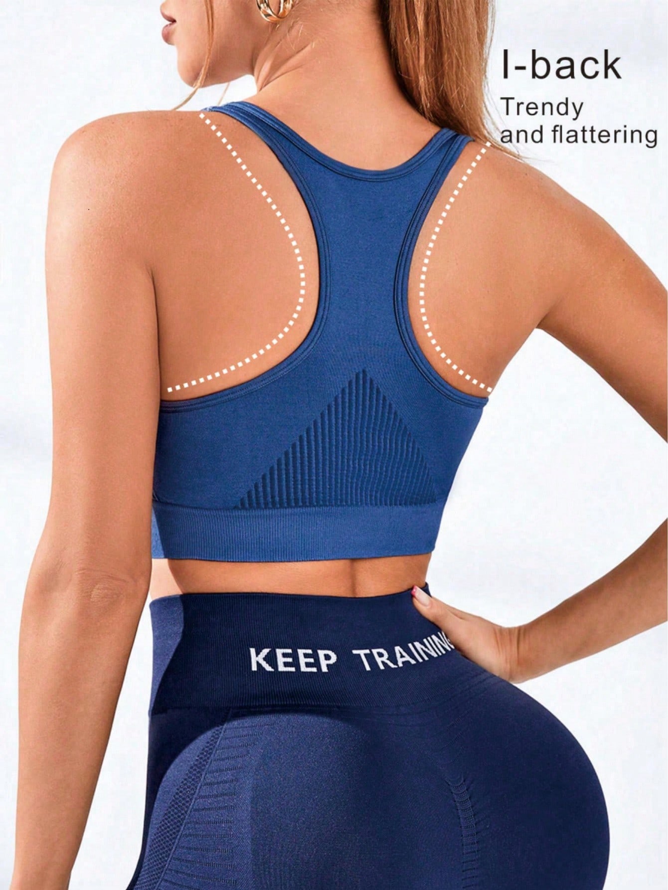 Seamless Ribbed Workout Tank Top - Top Esportivo Feminino Sem Costura com