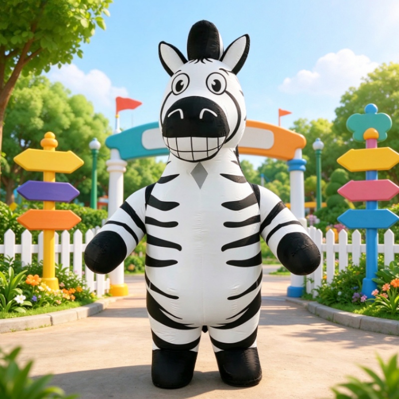 Dresses - Fantasia de Mascote Inflável de Zebra