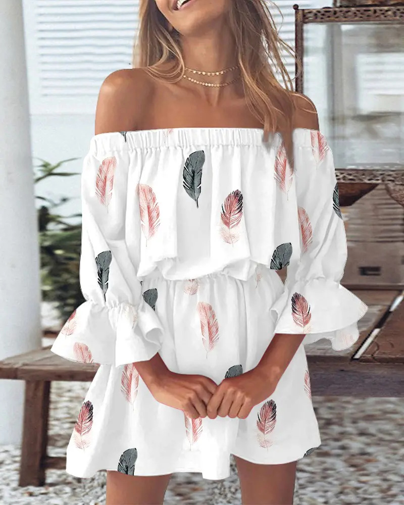 French Vintage Floral Midi Dress - Vestido Mini Floral e com Estampa