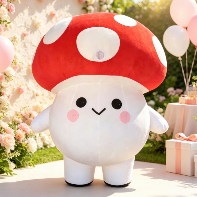 Dresses - Fantasia de Mascote de Cogumelo Inflável,