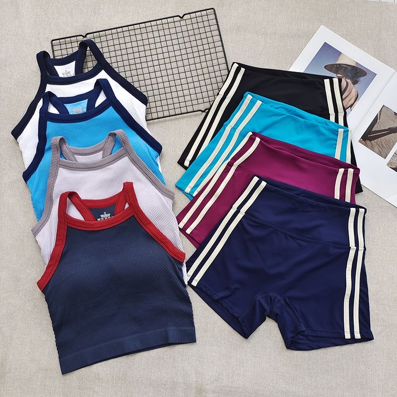 Seamless Ribbed Workout Tank Top - Conjuntos de Treino para Mulheres em