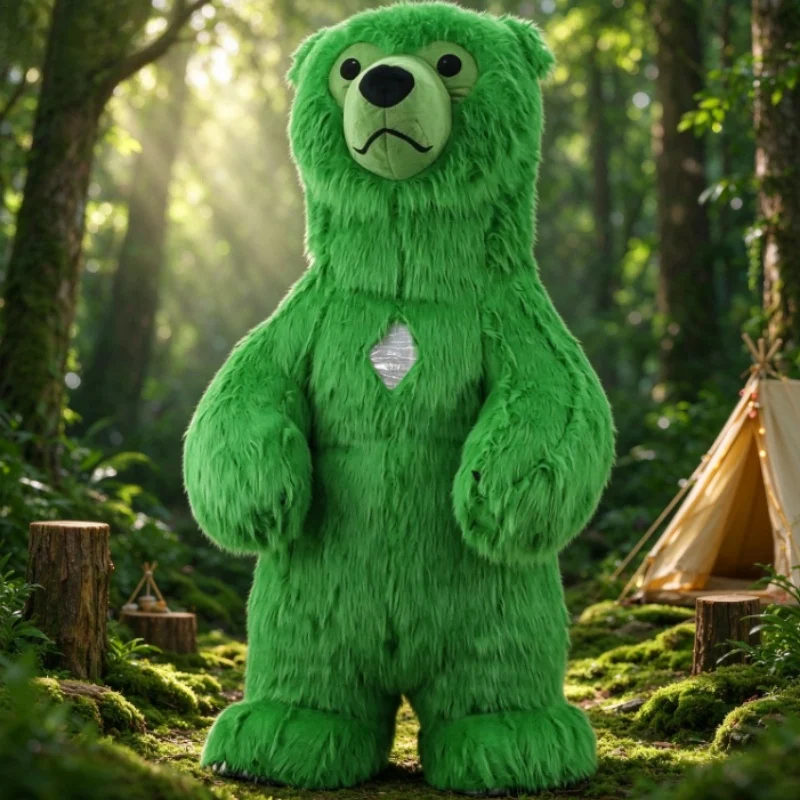 Dresses - Fantasia de Mascote Inflável de Urso
