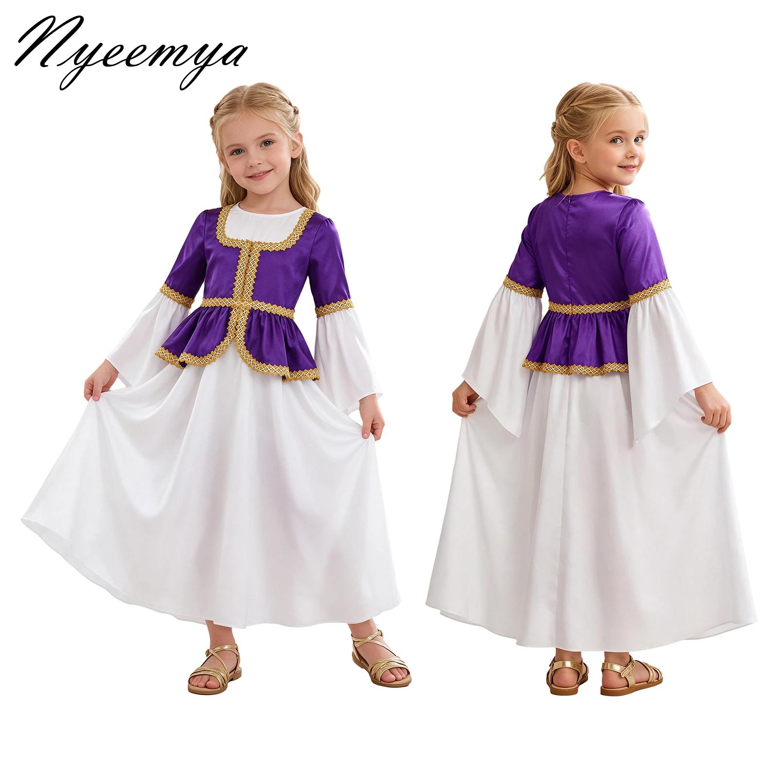 Dresses - Fantasia Medieval Renascentista para Meninas, Vestido