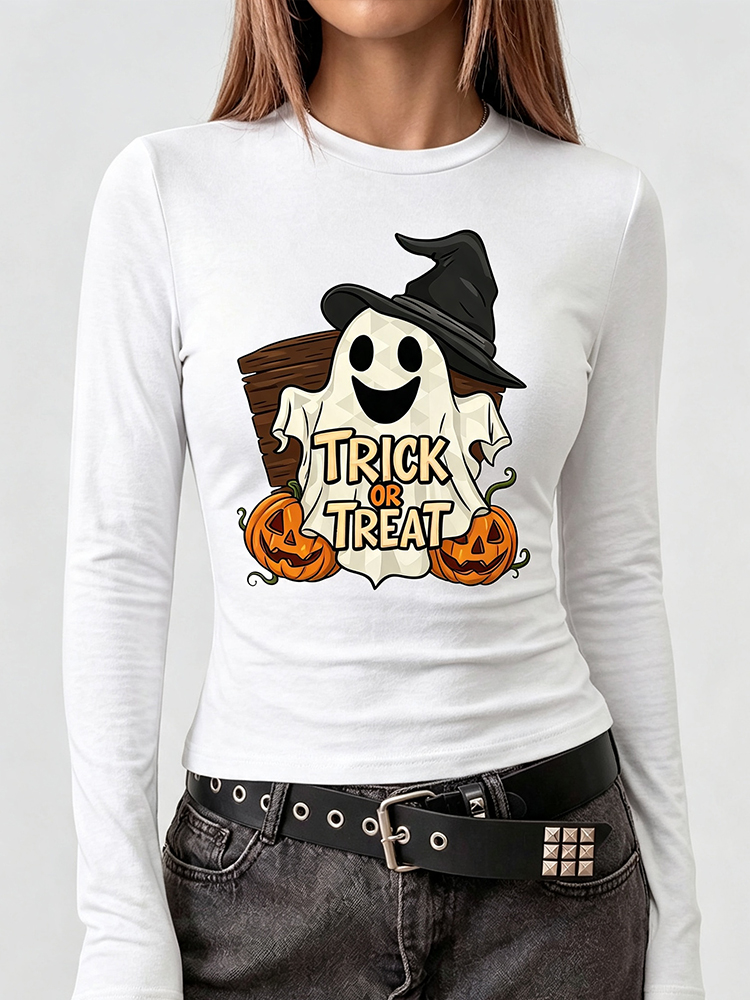 Blouses - Camiseta Feminina de Manga Longa com