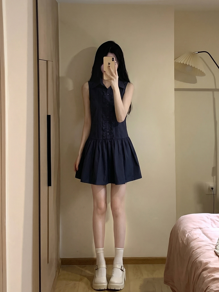 Vestido Camisa Estilo Universi - Korean Style A Line Shirt Dress avaliação e preço