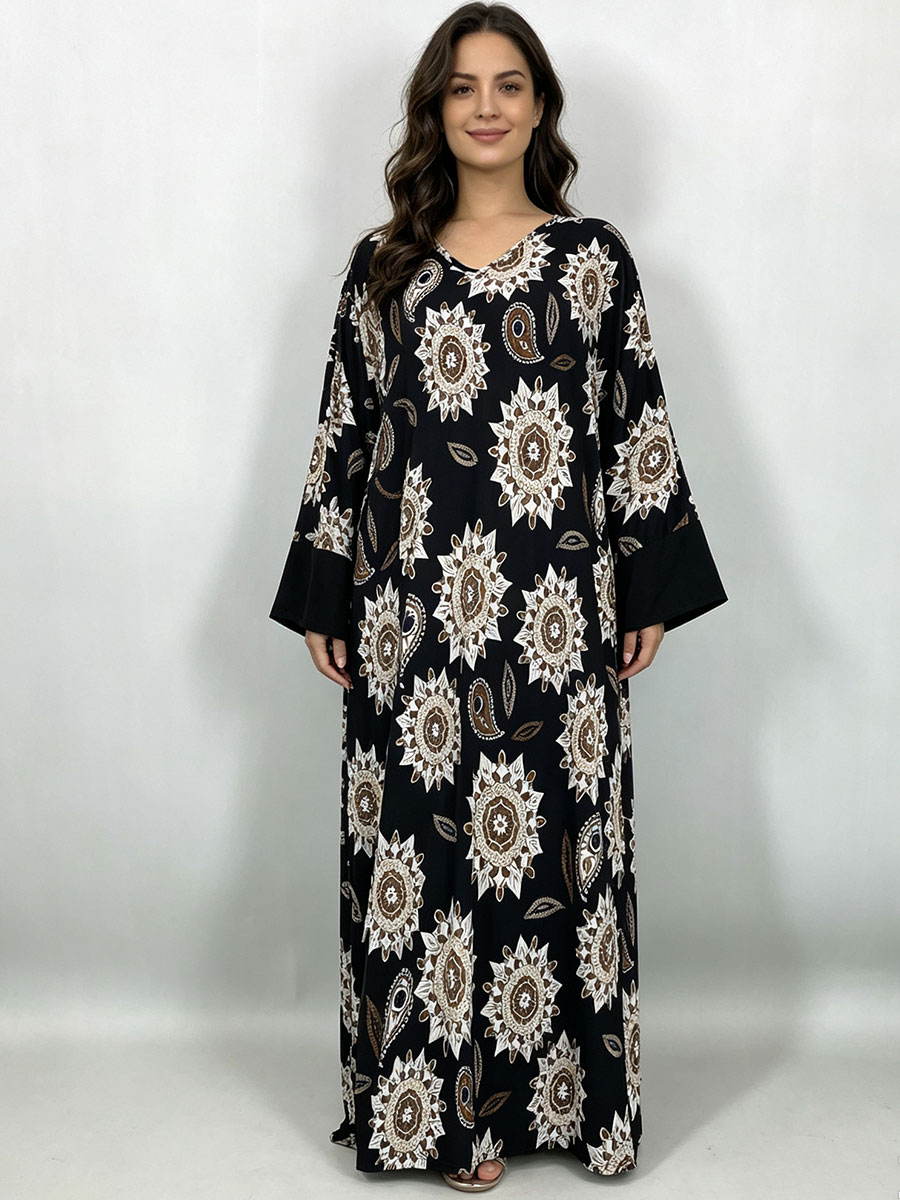 Vestido Maxi Plus Size para Mu - Boho Summer Beach Maxi Dress avaliação e preço