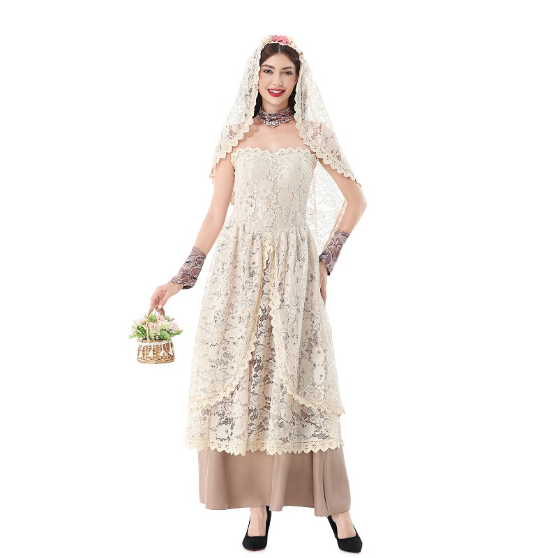 Vestido Maxi Vintage de Renda  - Dresses avaliação e preço