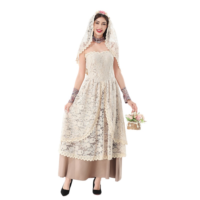 Vestido Maxi Vintage de Renda  - Dresses avaliação e preço