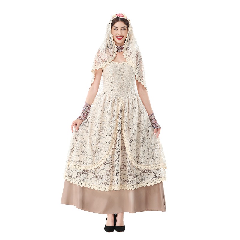 Vestido Maxi Vintage de Renda  - Dresses avaliação e preço