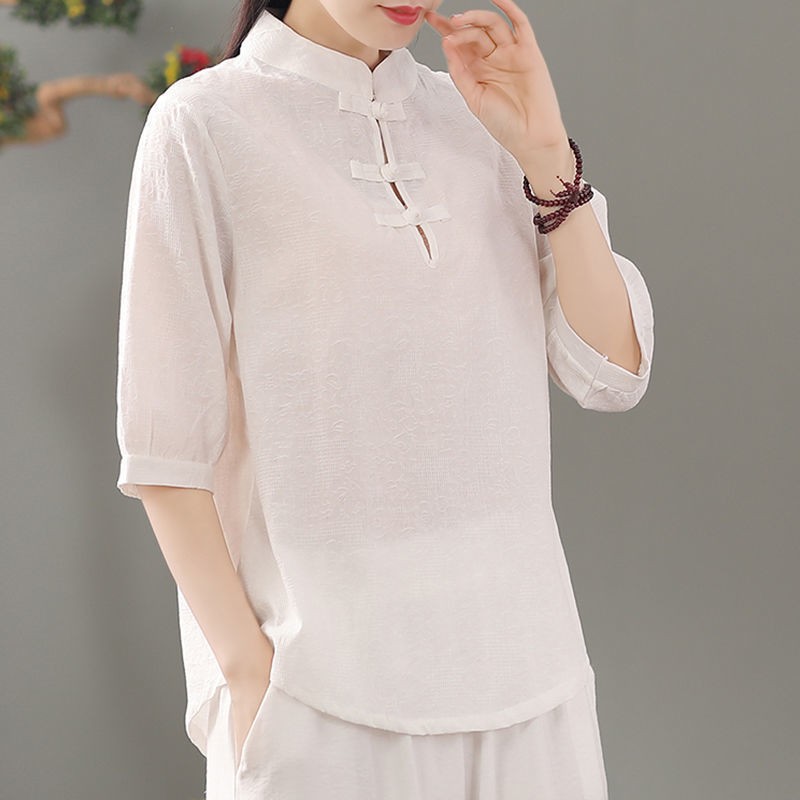 Blusa de gola redonda, comprim - Blouses avaliação e preço