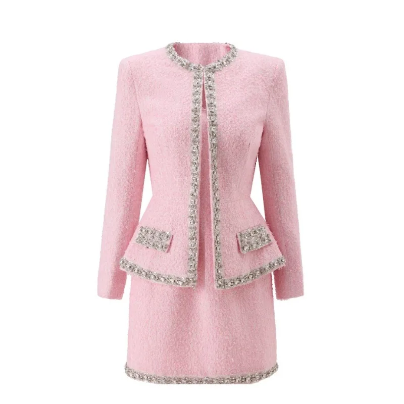 Conjunto Feminino Premium em T - Tweed Two Piece Blazer Dress avaliação e preço