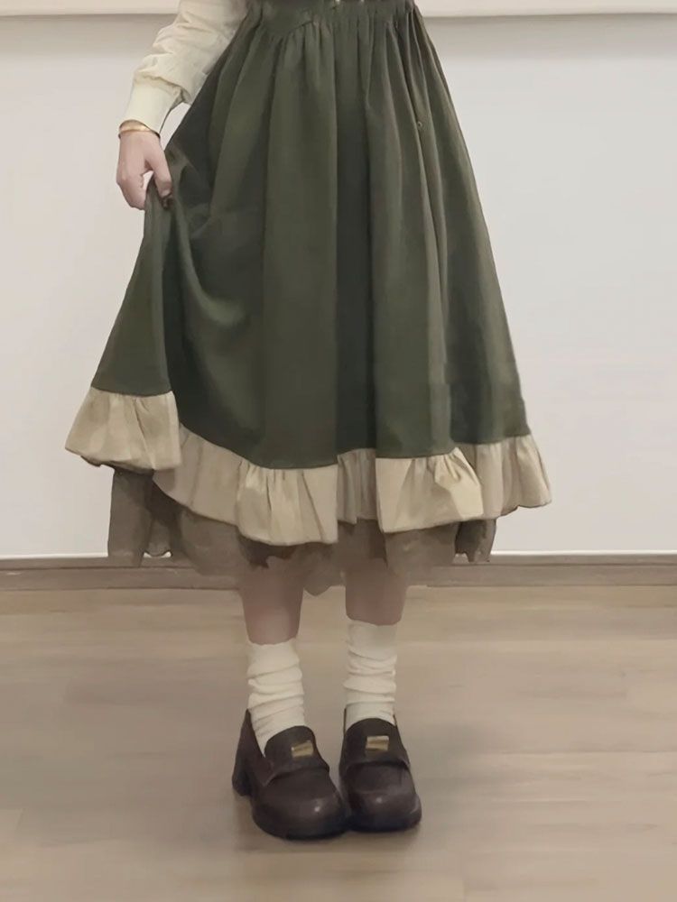 2025 novo japonês coreano kawa - Korean Style A Line Shirt Dress avaliação e preço