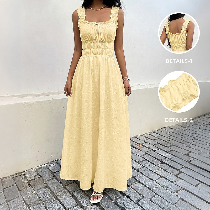 Vestido de Verão Sem Mangas co - Boho Summer Beach Maxi Dress avaliação e preço
