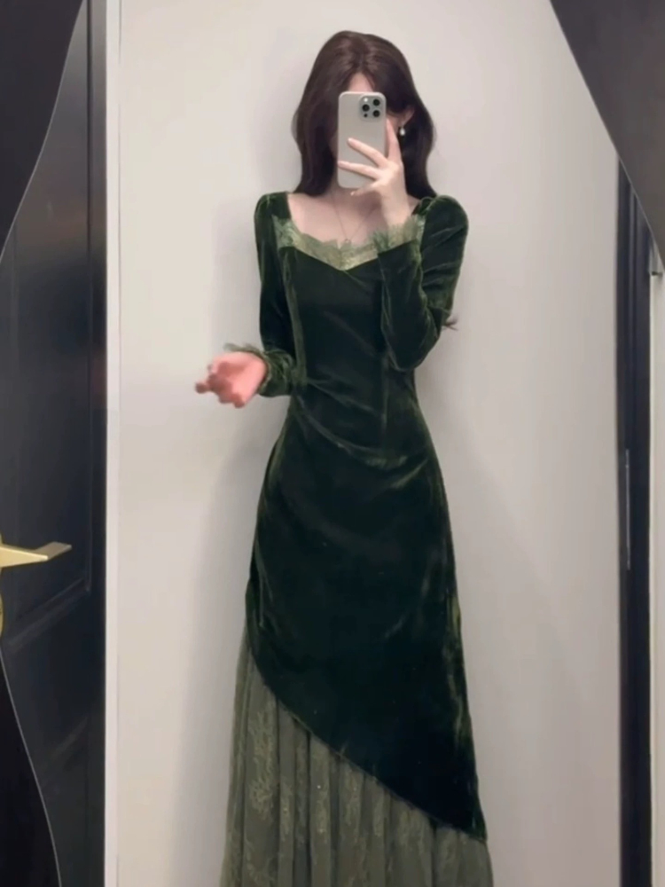 Francês vintage elegante vesti - French Vintage Floral Midi Dress avaliação e preço